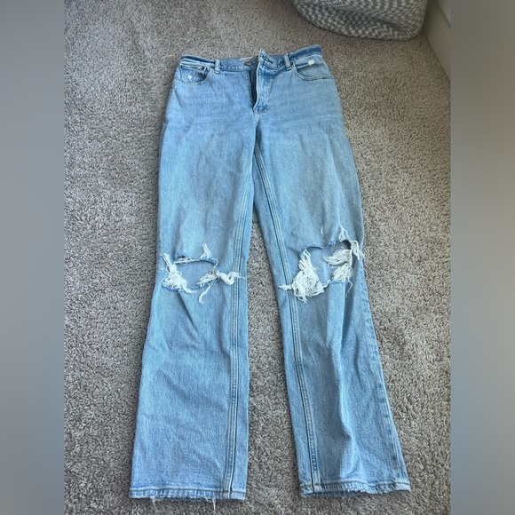 Abercrombie & Fitch 90s Ultra High Rise Straight Jean - Picture 4 of 10